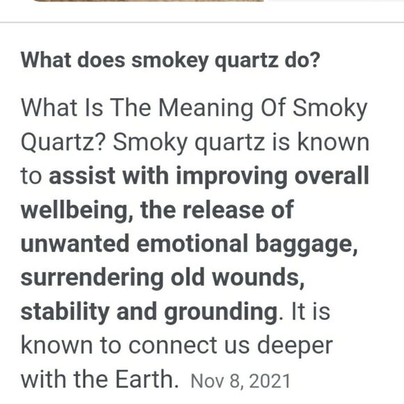 Smoky Quartz Tumble stone  sealed in package not touched - Picture 6 of 6